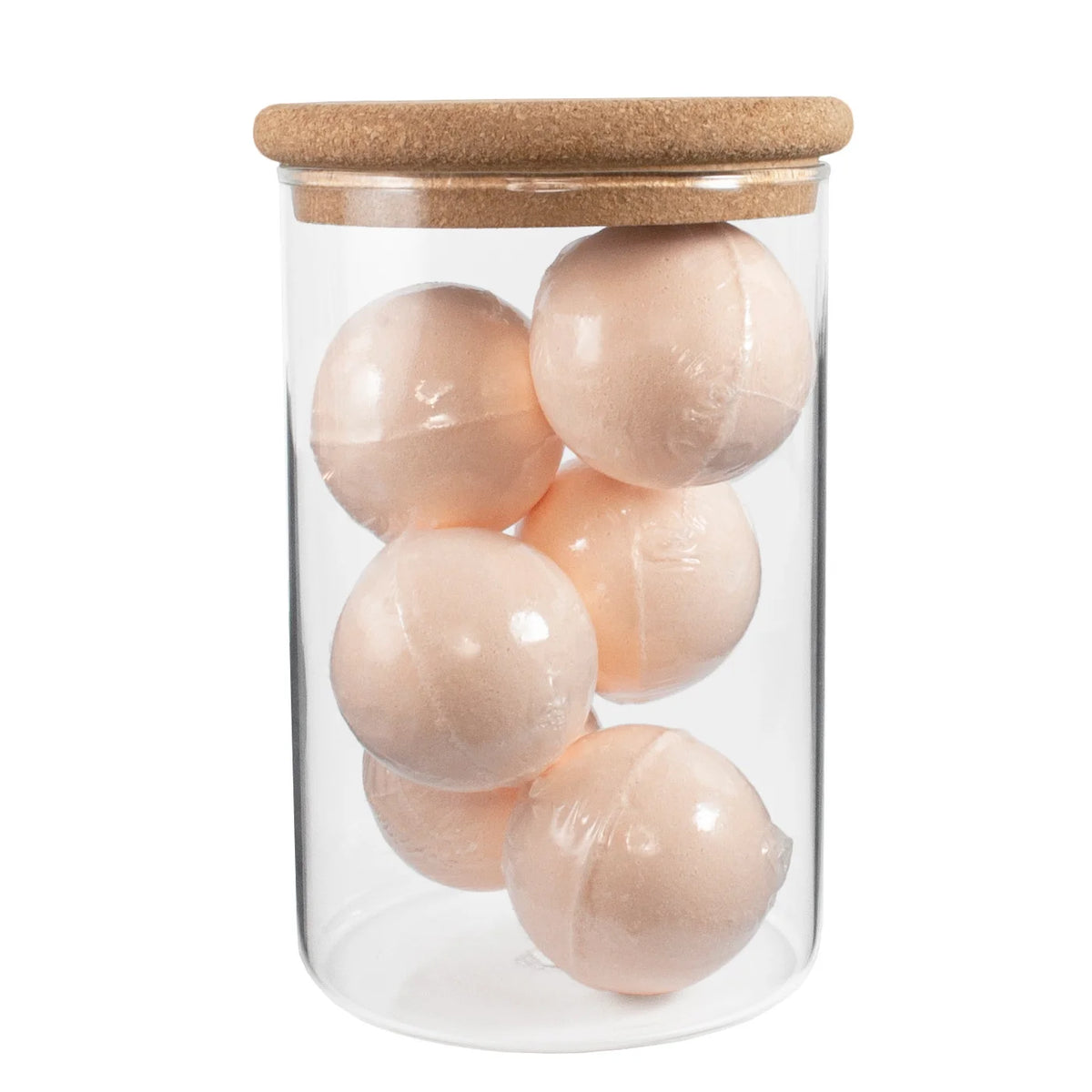 Glass Canister with Cork Lid 900ml bare market