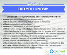 PurEcosheet - Reusable Dryer Sheet 2 pack