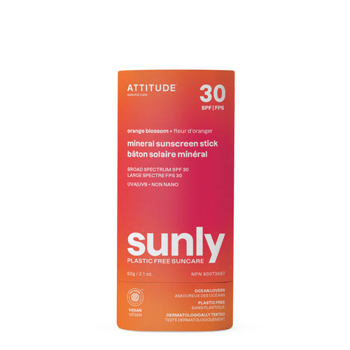 Orange Blossom SPF 30 Mineral Sunscreen Stick - ATTITUDE