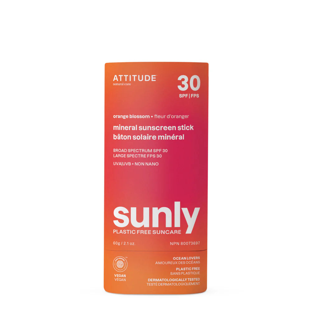 Orange Blossom SPF 30 Mineral Sunscreen Stick - ATTITUDE