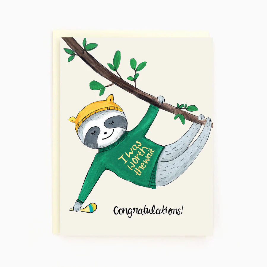 Baby Sloth Card