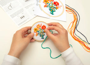 Embroidery Kit - Flowers