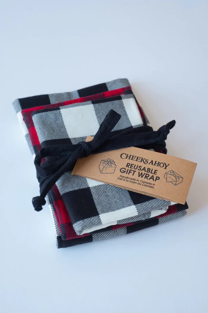 Reusable Gift Wrap - Holiday Plaids