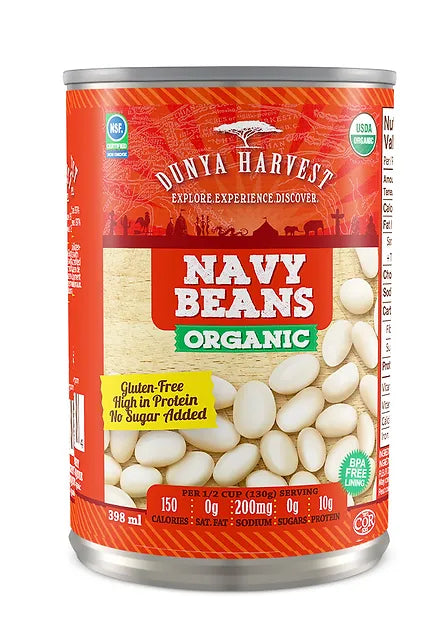 Organic Navy Beans - Dunya Harvest