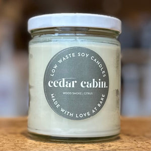bare market Cedar Cabin Candle