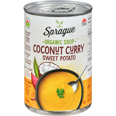 Coconut Curry Sweet Potato Organic Soup - Sprague
