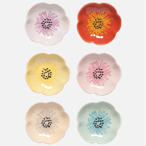 Pinch Bowls 6 Pack - Flowers