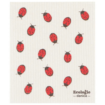 Swedish Sponge Cloth - Fly Away Ladybug