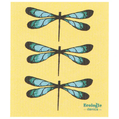 Swedish Sponge Cloth - Dragonflies