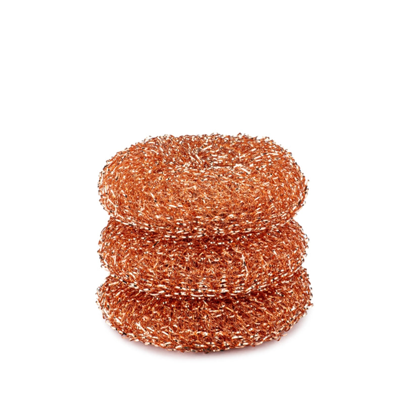 Copper Pot Scrubbers - Set of 3