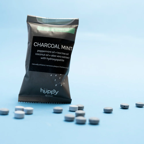 Huppy Toothpaste Tabs REFILL - Charcoal Mint