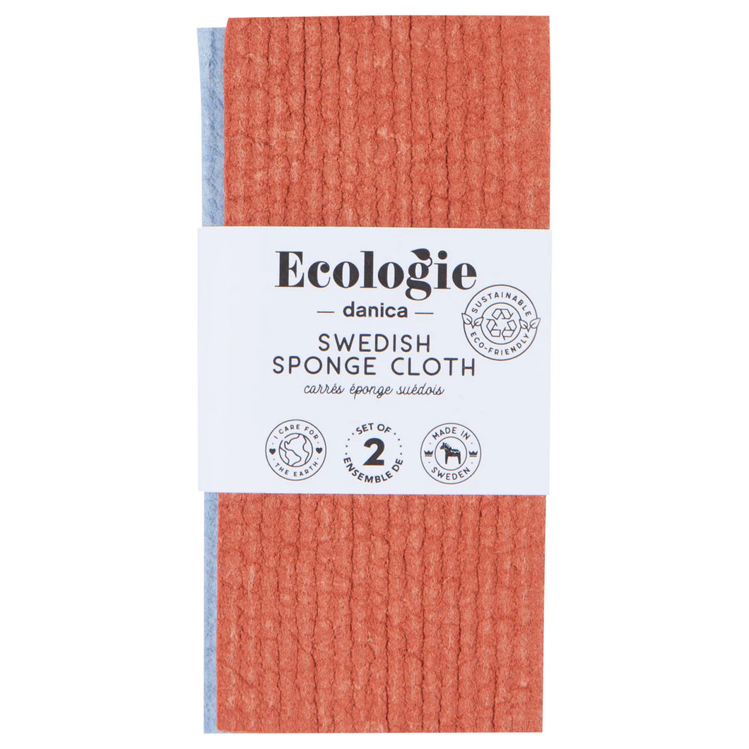 Set of 2 Swedish Sponge Cloth - Rust