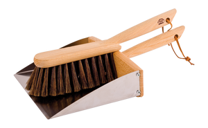 Dust Pan + Hand Brush Set with Magnet