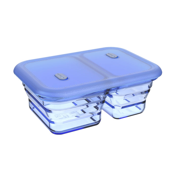 1200ml Dual Collapsible Silicone Container