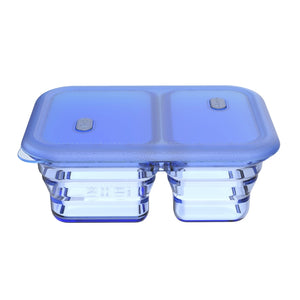 1200ml Dual Collapsible Silicone Container