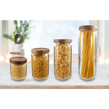 Glass Canister with Acacia Lid - 400ml