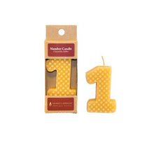 Birthday Beeswax Number Candles