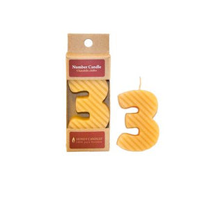Birthday Beeswax Number Candles