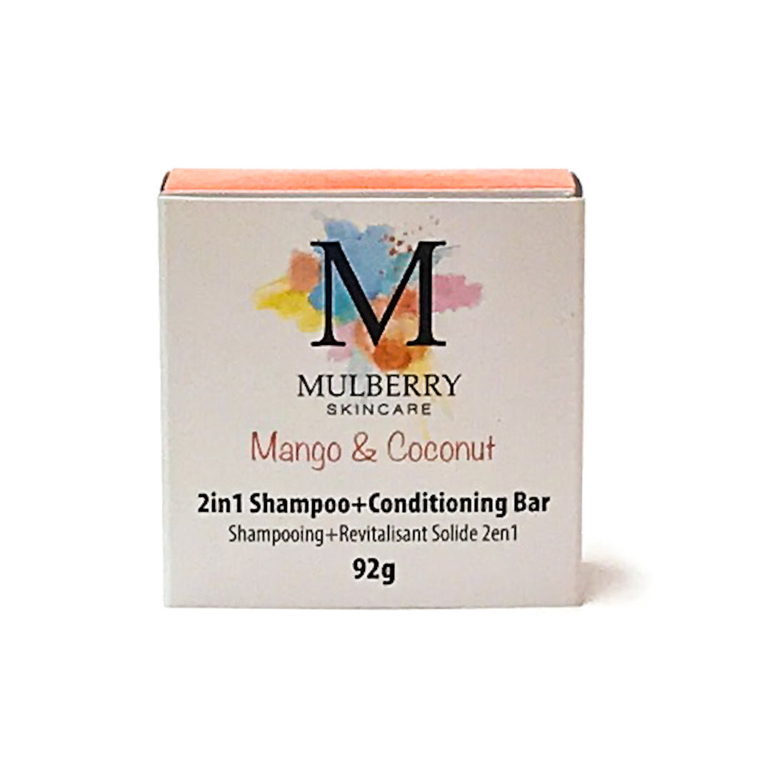 2 in 1 Shampoo + Conditioner Bars - Mulberry Skincare