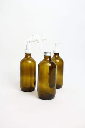 amber bottles - medium