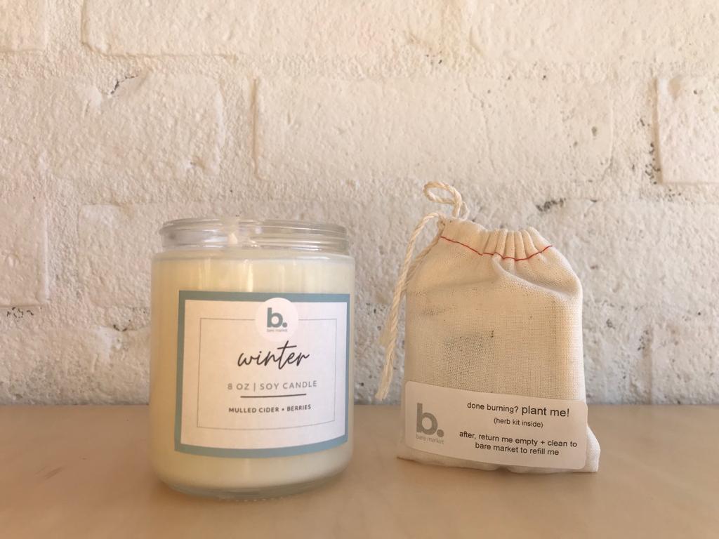 bare market soy candles
