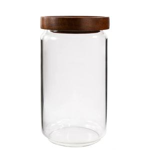 Glass Canister with Acacia Lid - 1350ml