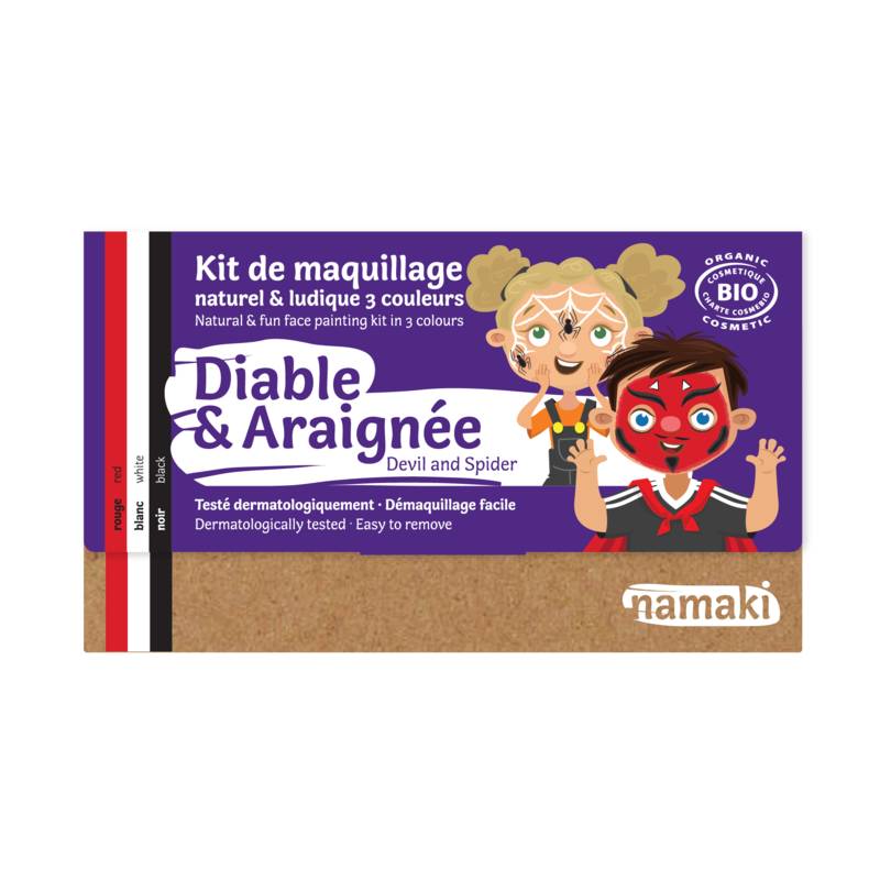 Devil + Spider 3 Colour Face Painting Kit