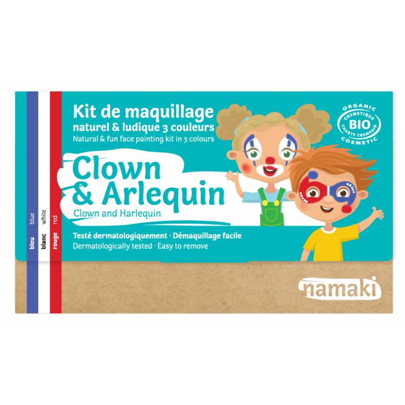 Clown + Harlequin 3 Colour Face Painting Kit