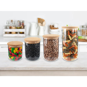 Glass Canister with Cork Lid - 550ml