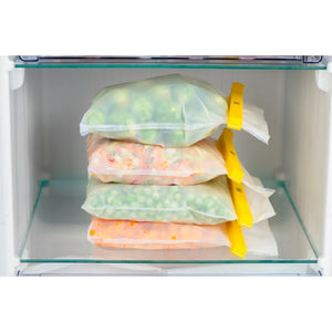 Reusable Freezer Bags with 4 Clips