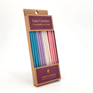 Beeswax Gala Candles - Pastel