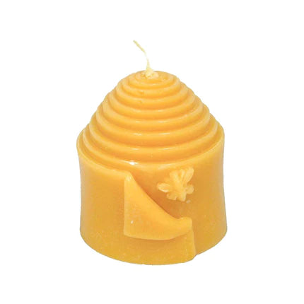 Peek-a-Bee Natural Beeswax Pillar Candle