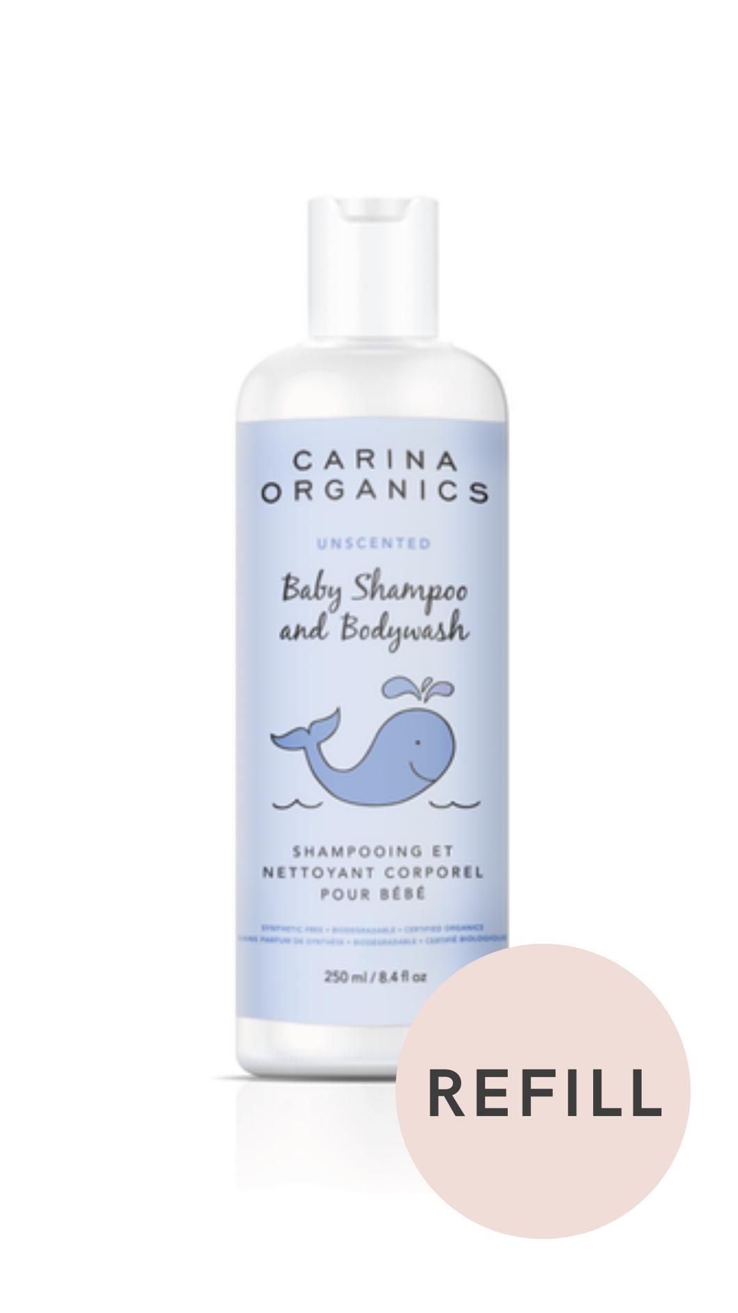 Unscented Baby Shampoo + Body Wash - Carina Organics