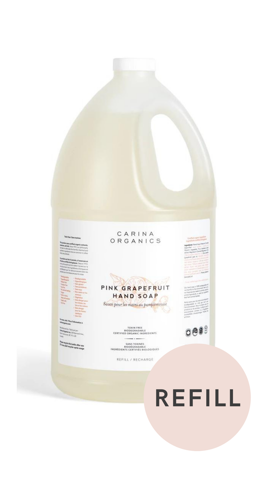 Pink Grapefruit Hand Soap - Carina Organics